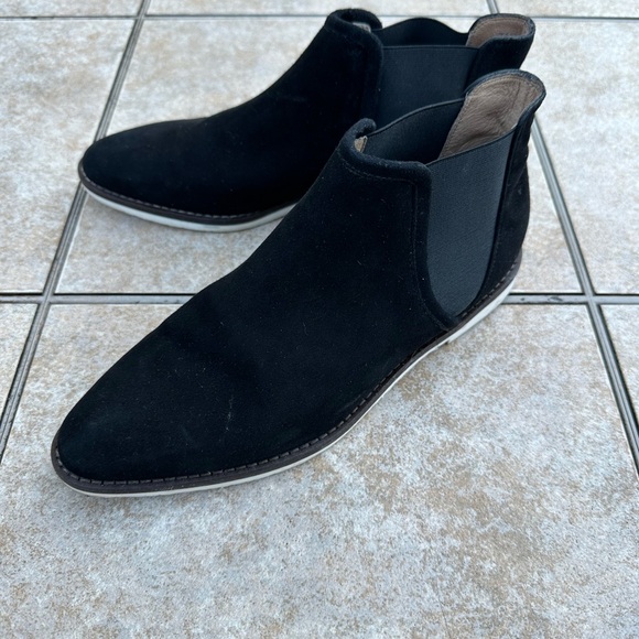 J.Crew Suede Booties Black Flats - Picture 4 of 12